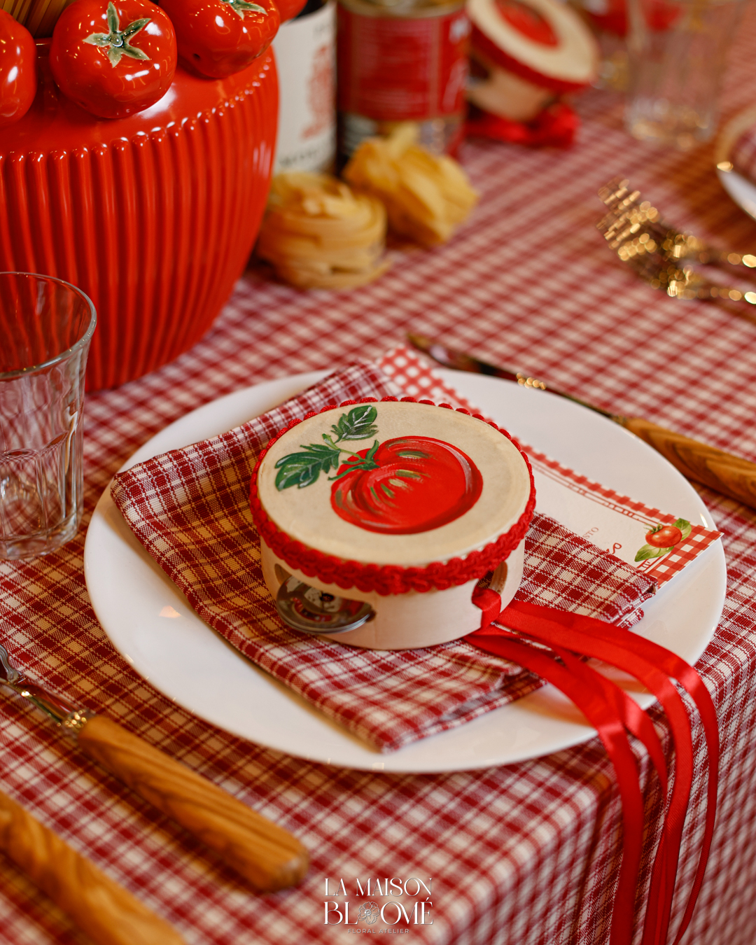 Mise en place italiana con tamburello